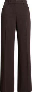 Tahari ASL Birdseye Straight Leg Career Pants