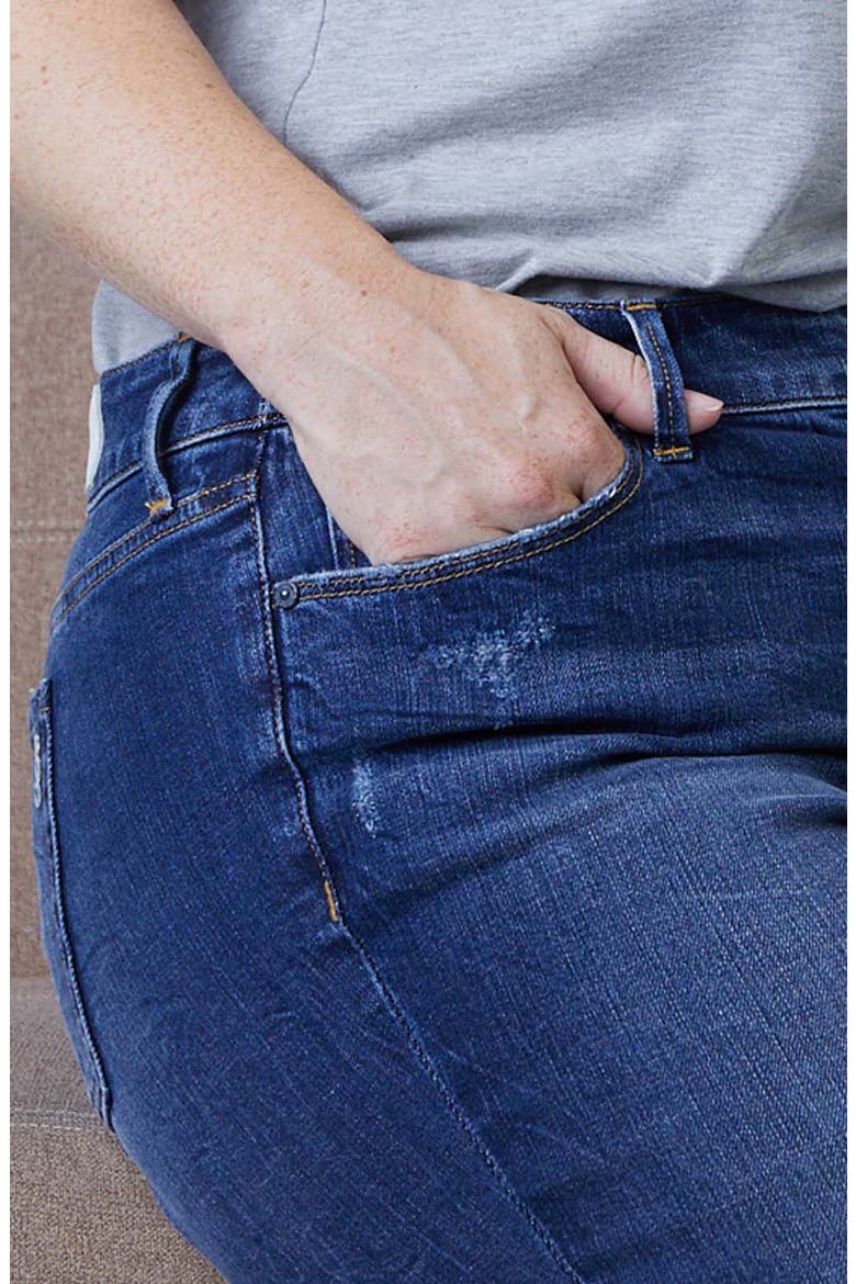 Distressed Crop Boyfriend Jeans, Alternate, color, MARINA