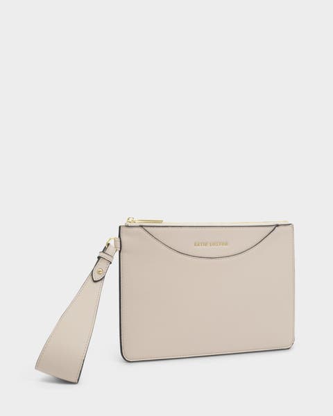 Alba Wristlet Pouch in Oyster