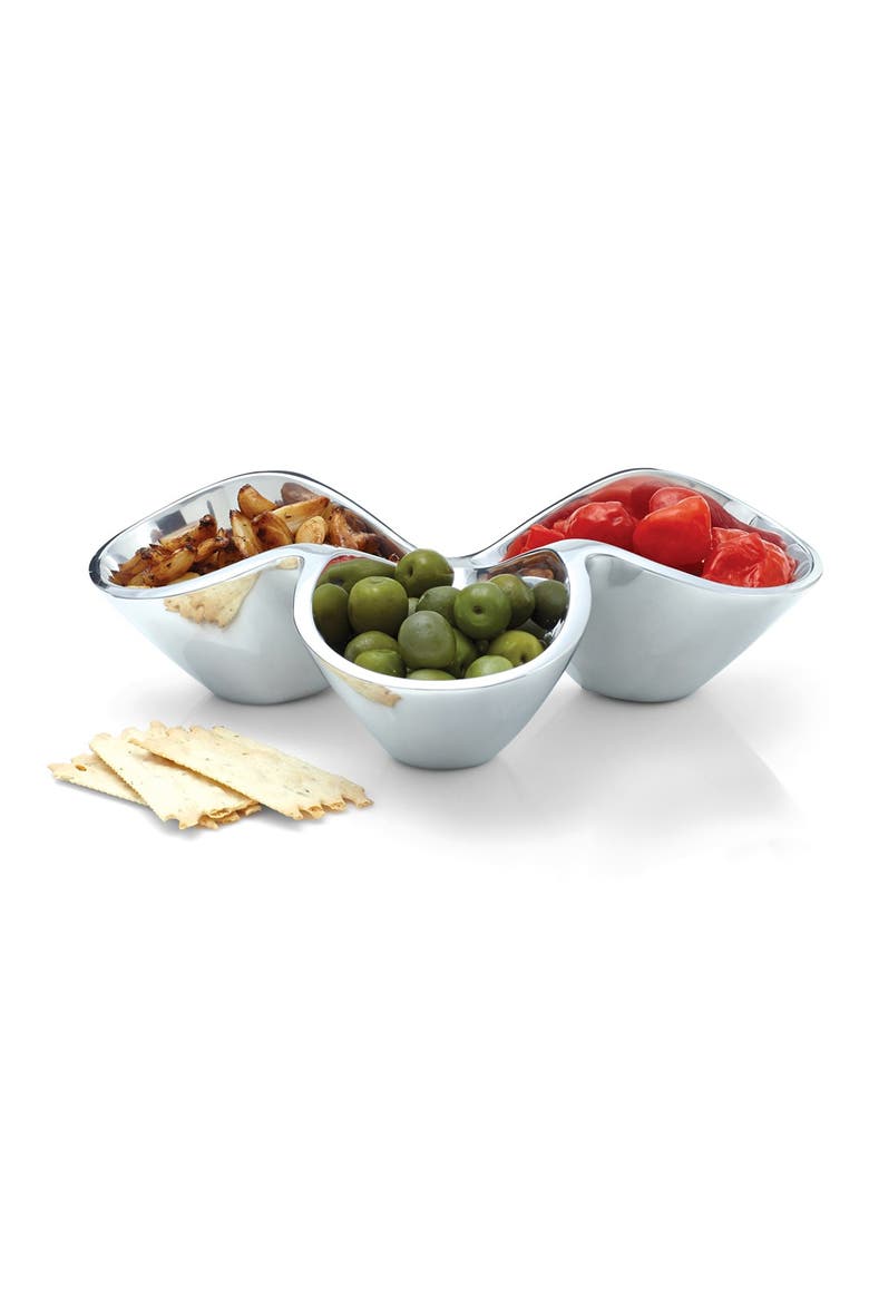 Bella Trio Condiment Server, Alternate, color, SILVER