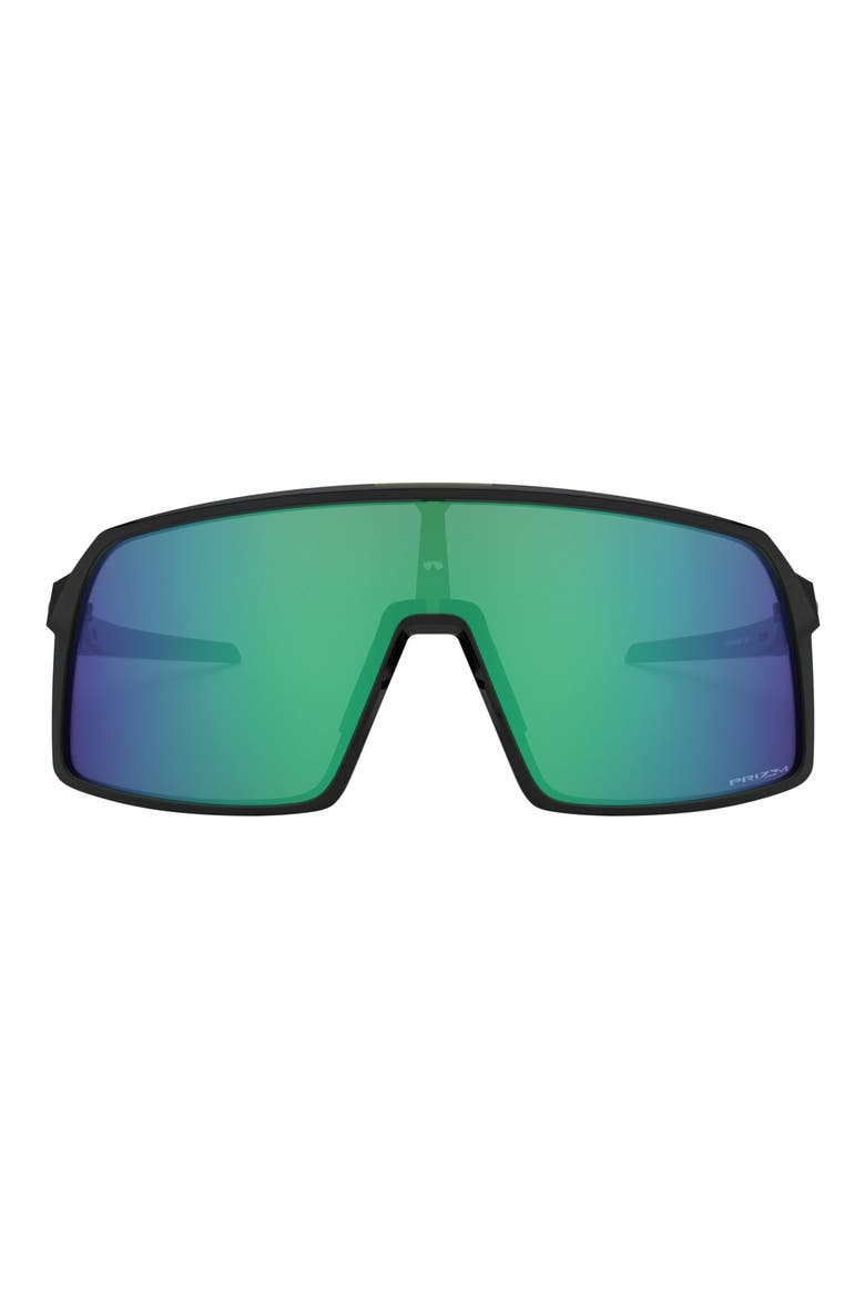 Sutro 137mm Prizm™ Shield Sunglasses, Main, color, BLACK / GREEN