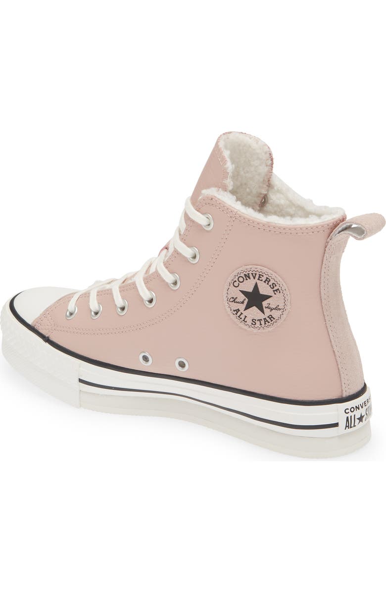 Converse Kids' Chuck Taylor<sup>®</sup> All Star<sup>®</sup> Eva Lift Faux Fur Lined High Top Sneaker, Alternate, color,