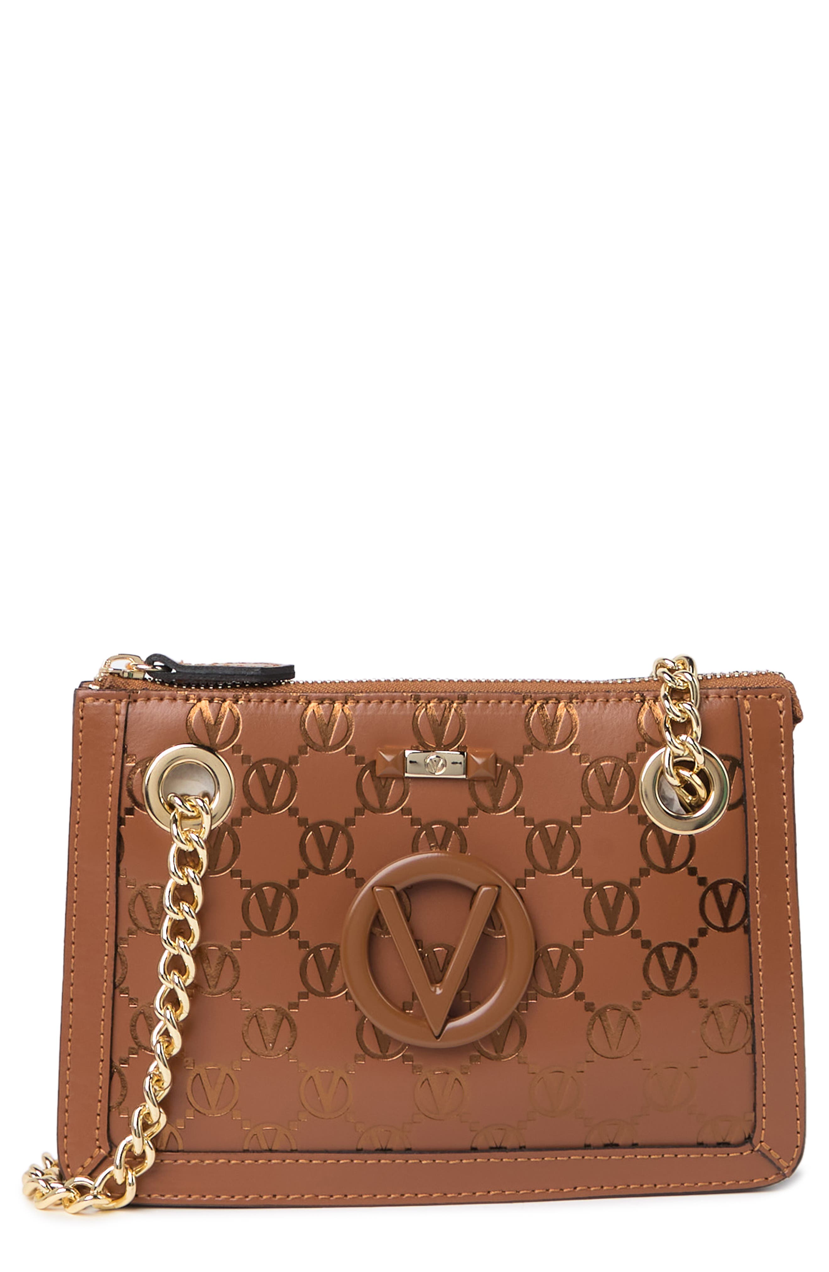 VALENTINO BY MARIO VALENTINO Ginette Leather Monogram Shoulder Bag ...