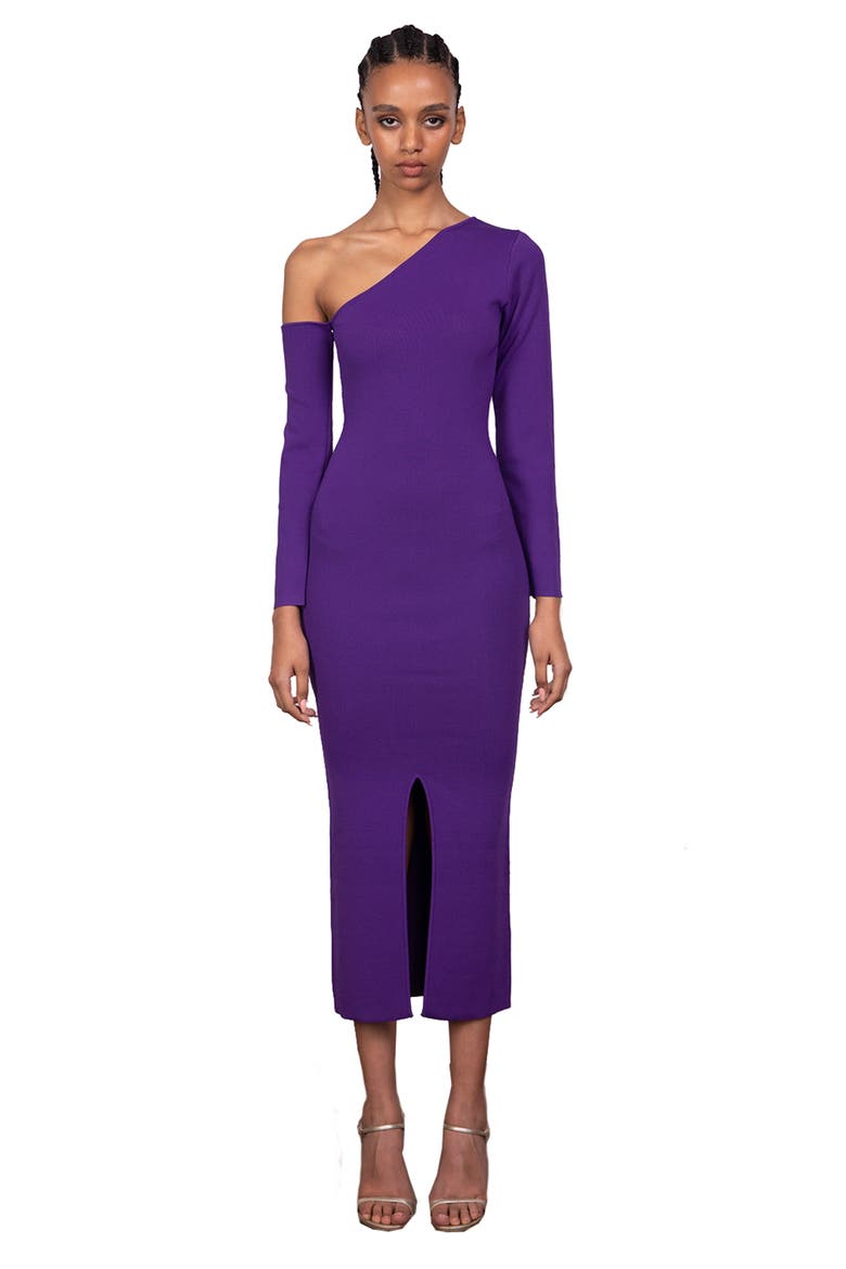 Federica Long Sleeve Dress, Alternate, color, Deep Purple