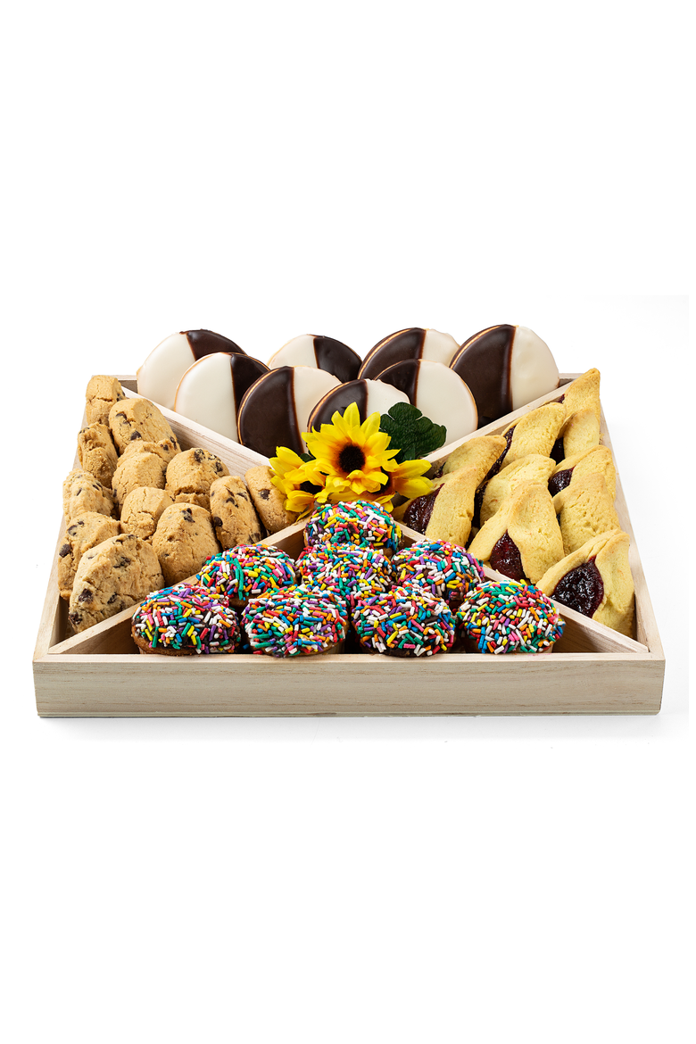 47 Piece Assorted Food Basket with Cookies, Cupcakes, and Cake, Main, color, None