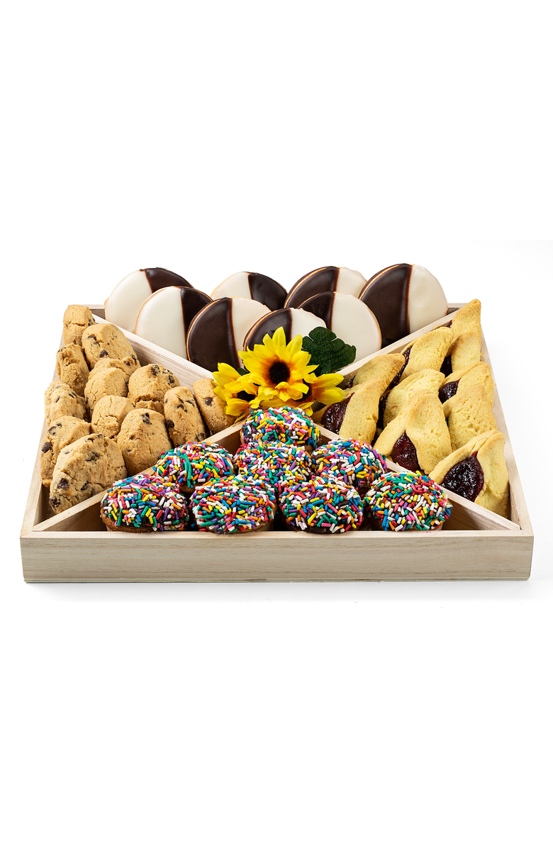Lovery 47 Piece Assorted Food Basket with Cookies, Cupcakes, and Cake, Main, color, NO COLOR
