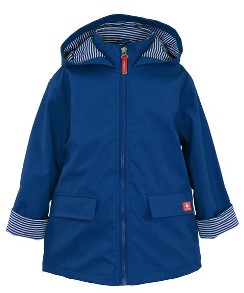 Zip Front Hooded Raincoat