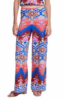 Jacquard Knit Cotton Trousers