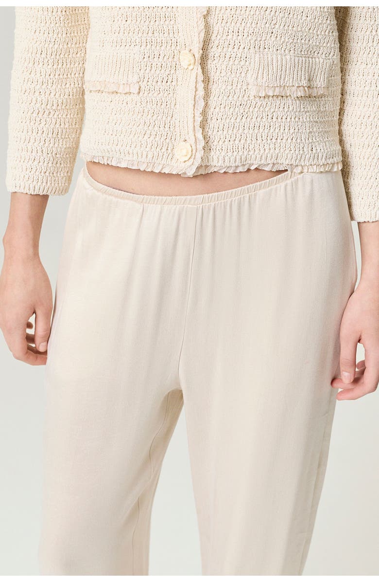 Nocturne Textured Bouclé Button Cardigan, Alternate, color, Ivory