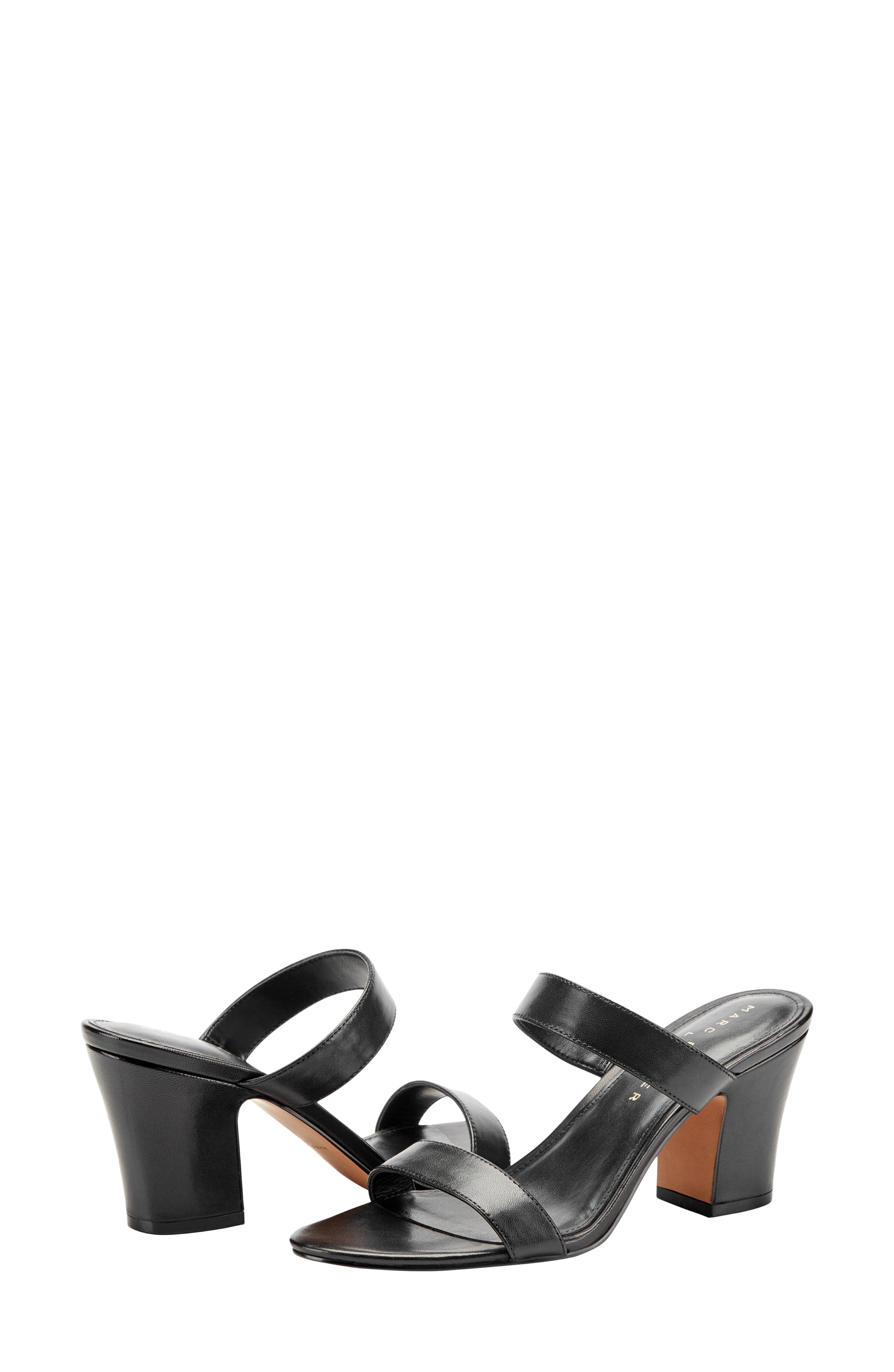 Marc Fisher LTD Jessey Slide Sandal, Alternate, color, Black