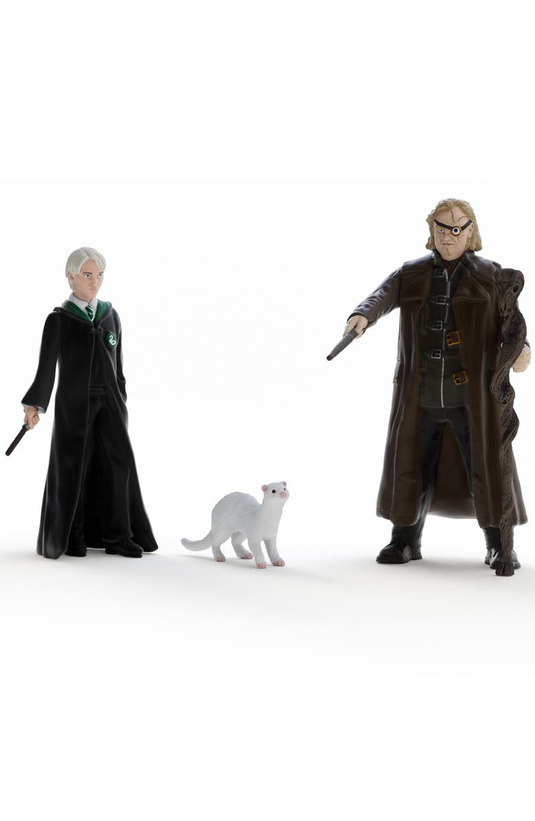 Schleich Wizarding World 3 Figure Set, Mad Eye Moody, Draco Malfoy & Ferret, Main, color, Multicolored