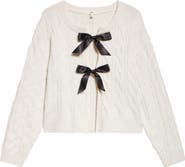 BP. Cable Bow Tie Cardigan