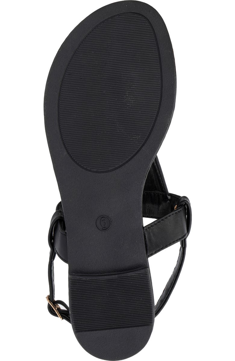 NEW YORK AND COMPANY Angelica Thong Sandal, Alternate, color, Black