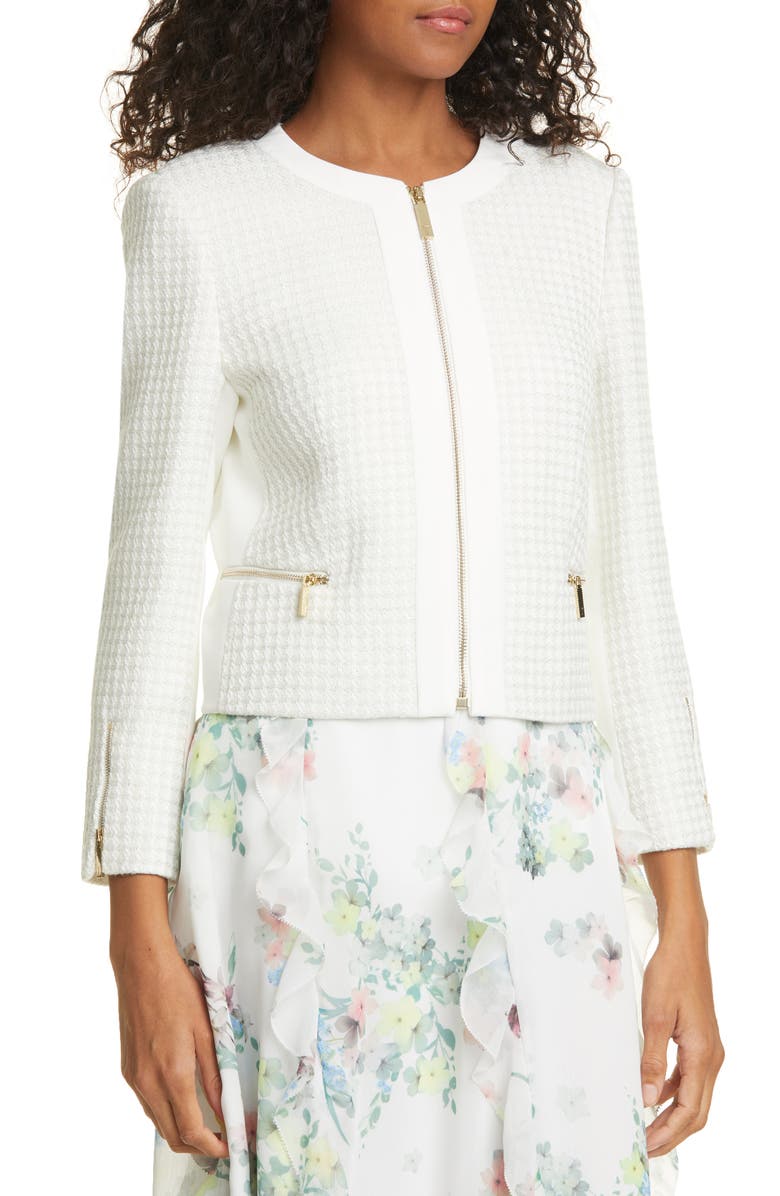 Ted Baker London Jenniah Crop Jacket, Alternate, color, 