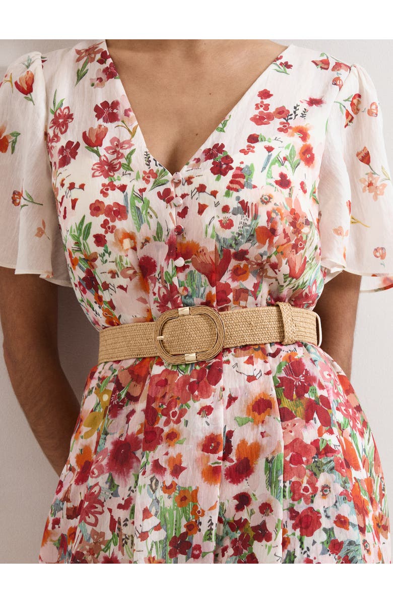 Phase Eight Lovette Floral Dress, Alternate, color, Cream