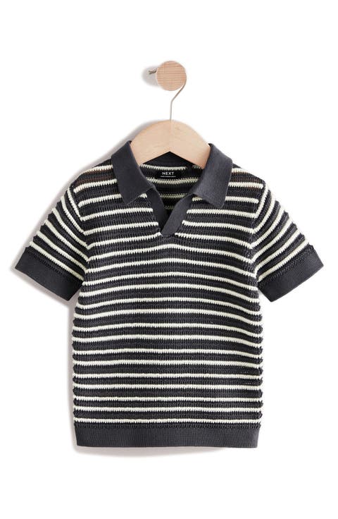 Kids' Stripe Cotton Polo Sweater (Toddler & Little Kid)