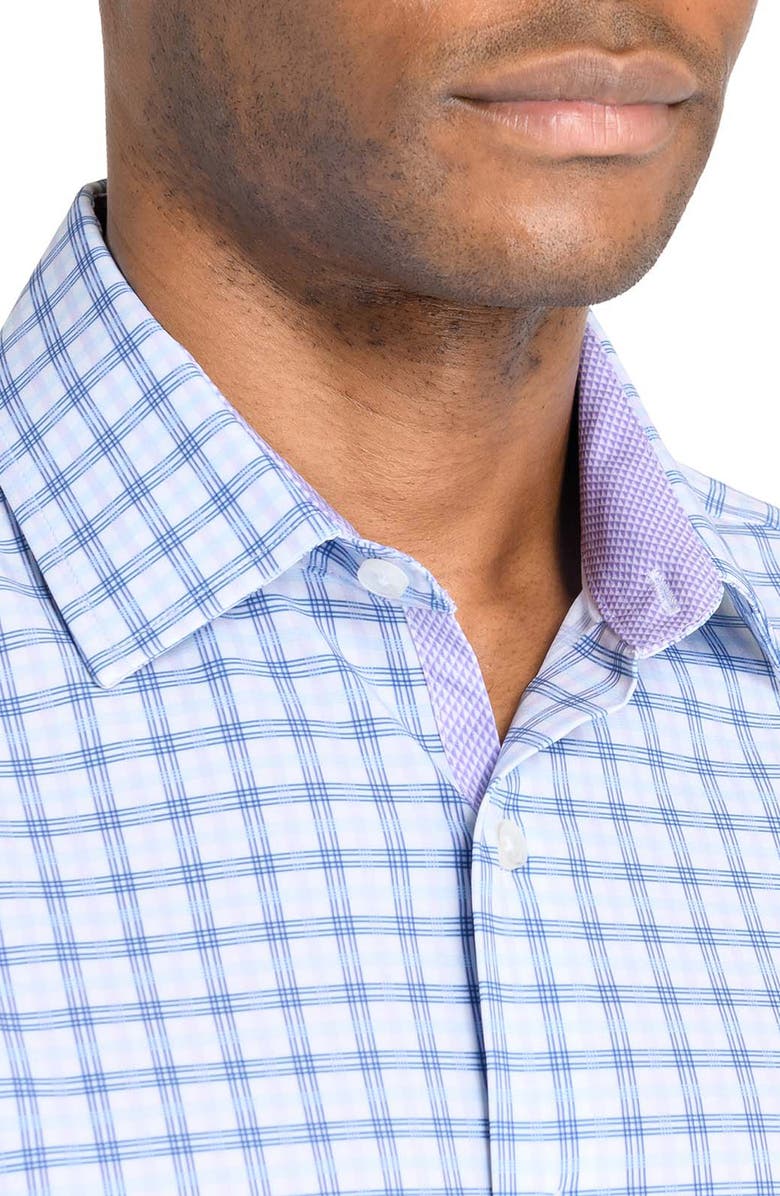 W.R.K Slim Fit Plaid Performance Dress Shirt, Alternate, color, 