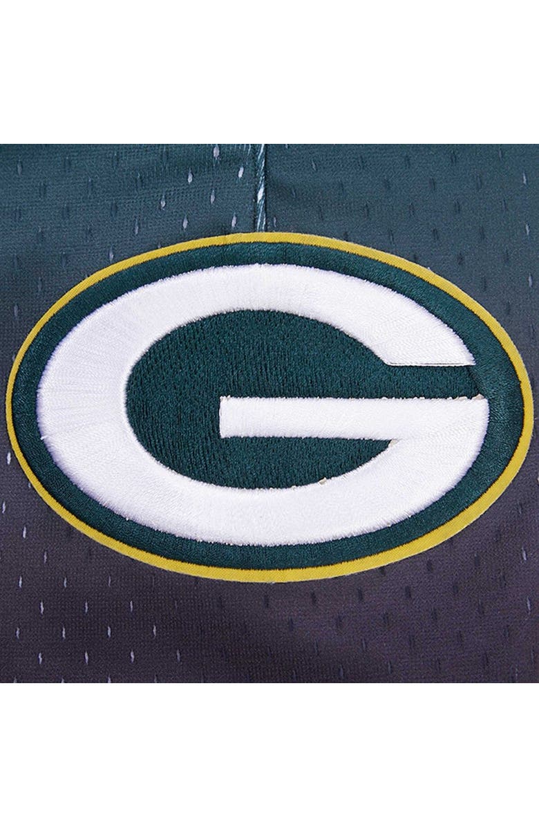 PRO STANDARD Men's Pro Standard Black/Green Green Bay Packers Ombre Mesh Shorts, Alternate, color, Black