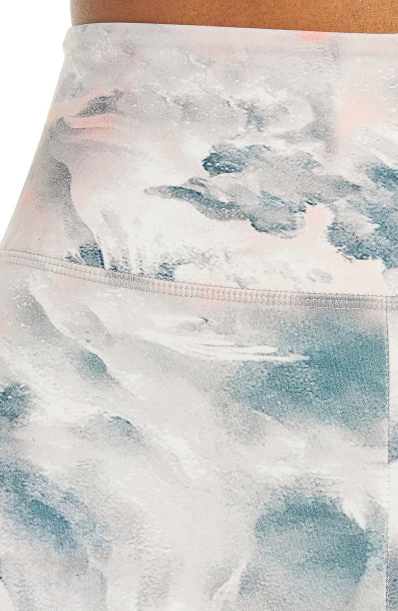 Fourlaps Arc High Waist Recycled Polyester Blend Bike Shorts, Alternate, color, 