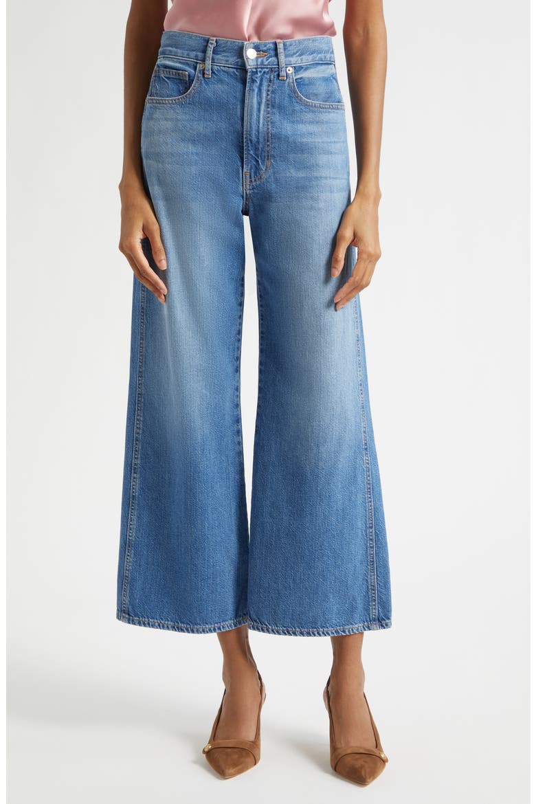 Taylor High Waist Crop Wide Leg Jeans, Main, color, FRENCH KISS