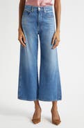 Veronica Beard Taylor High Waist Crop Wide Leg Jeans
