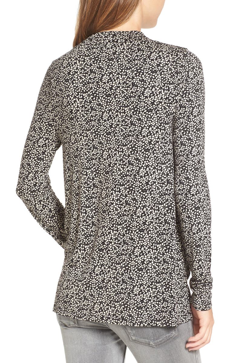 Sun & Shadow Print Surplice Top, Alternate, color, 