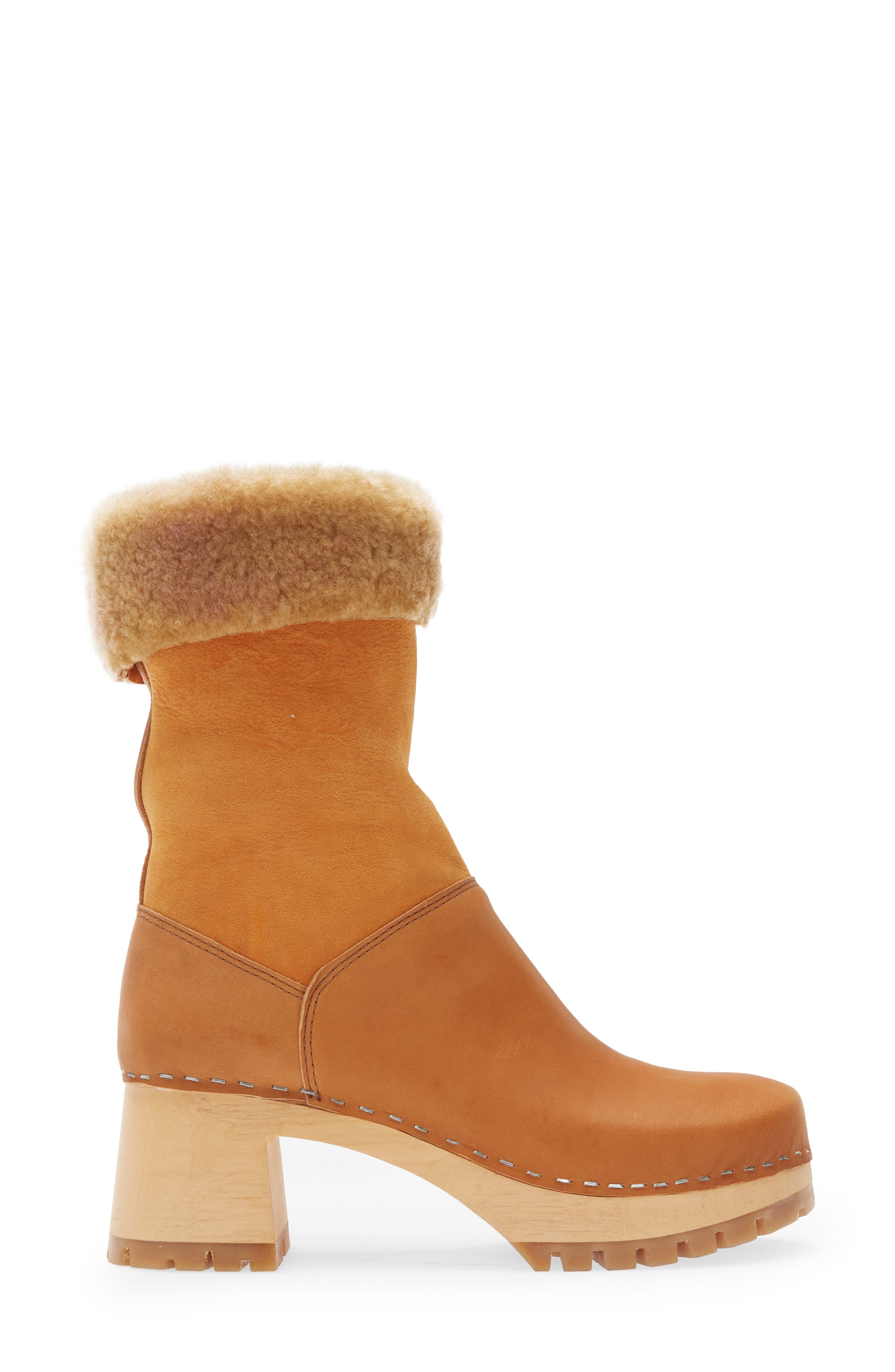 Swedish Hasbeens Genuine Shearling Lined Boot, Alternate, color, 