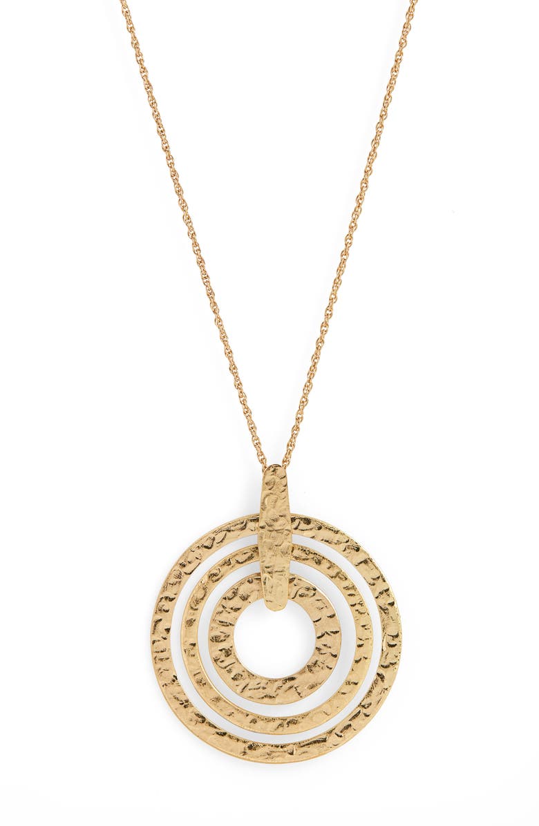 Canvas Jewelry Circle Pendant Necklace, Alternate, color, 