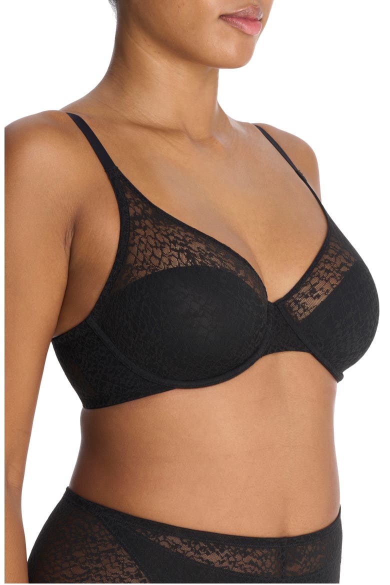 Pretty Smooth Underwire Seamless Bra, Alternate, color, BLACK