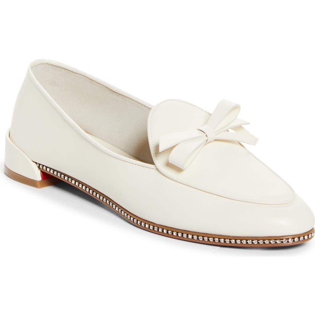 Christian Louboutin Mocastrass Loafer In White