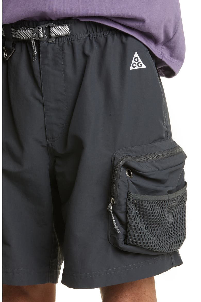Men's ACG 'Snowgrass' Cargo Shorts, Alternate, color, DARK SMOKE GREY/ SUMMIT WHITE