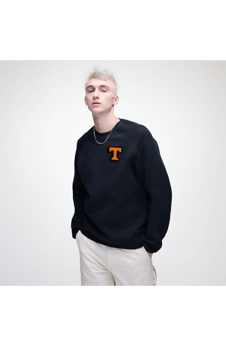 Nike Men's Nike Black Tennessee Volunteers Tech Fleece Raglan Sweatshirt, Main, color, Black