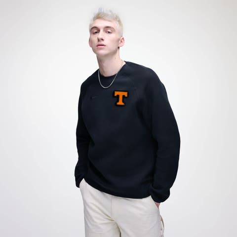 Men's Nike Black Tennessee Volunteers Tech Fleece Raglan Sweatshirt