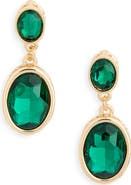 NORDSTROM RACK Bezel Set Crystal Drop Earrings