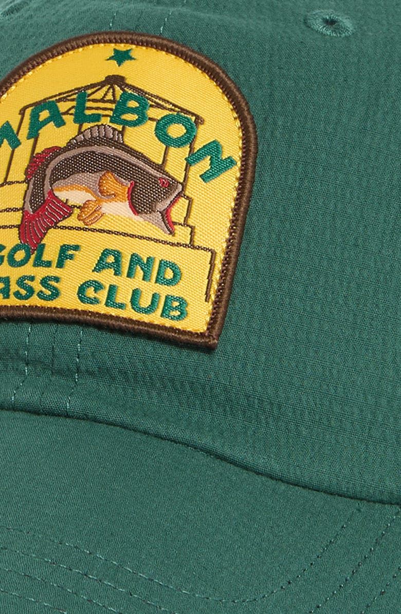 MALBON Bass Club Dad Hat, Alternate, color, Forest