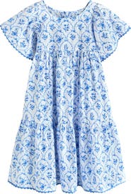 NEXT Kids' Floral Frill Babydoll Dress
