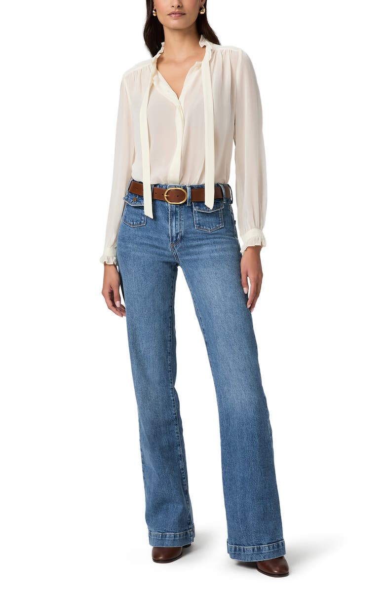 PAIGE Leenah High Waist Wide Leg Jeans, Alternate, color, Coventry