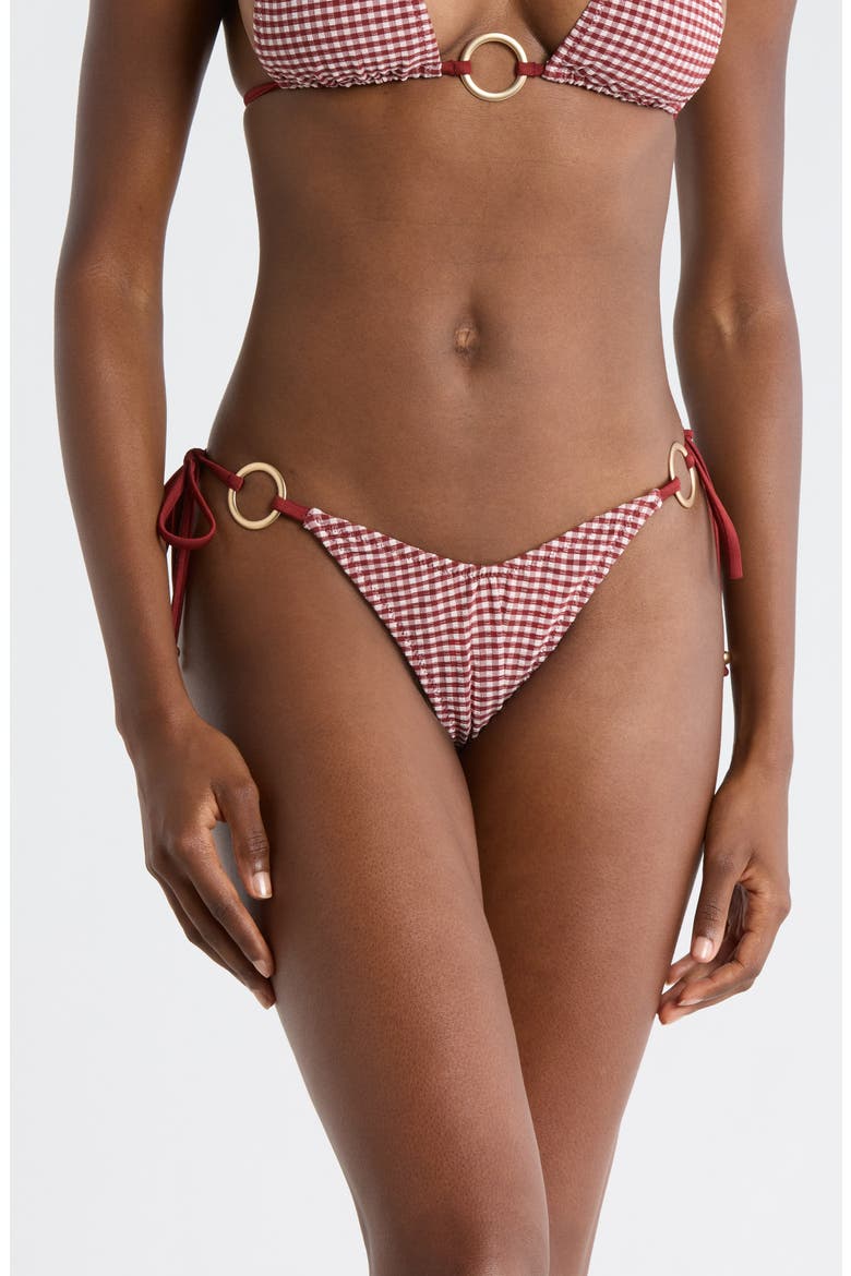 Ring Side Tie Bikini Bottoms, Main, color, COCO KISSES