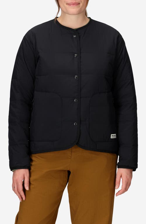 Marmot Ares Collarless 700 Fill Power Down Jacket In Black