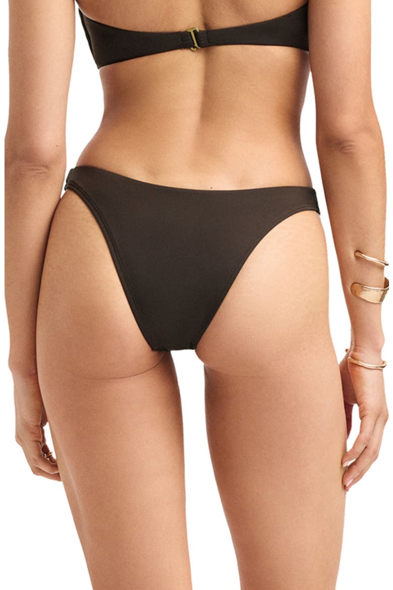 California High Leg Bikini Bottoms, Alternate, color, DEEP EARTH