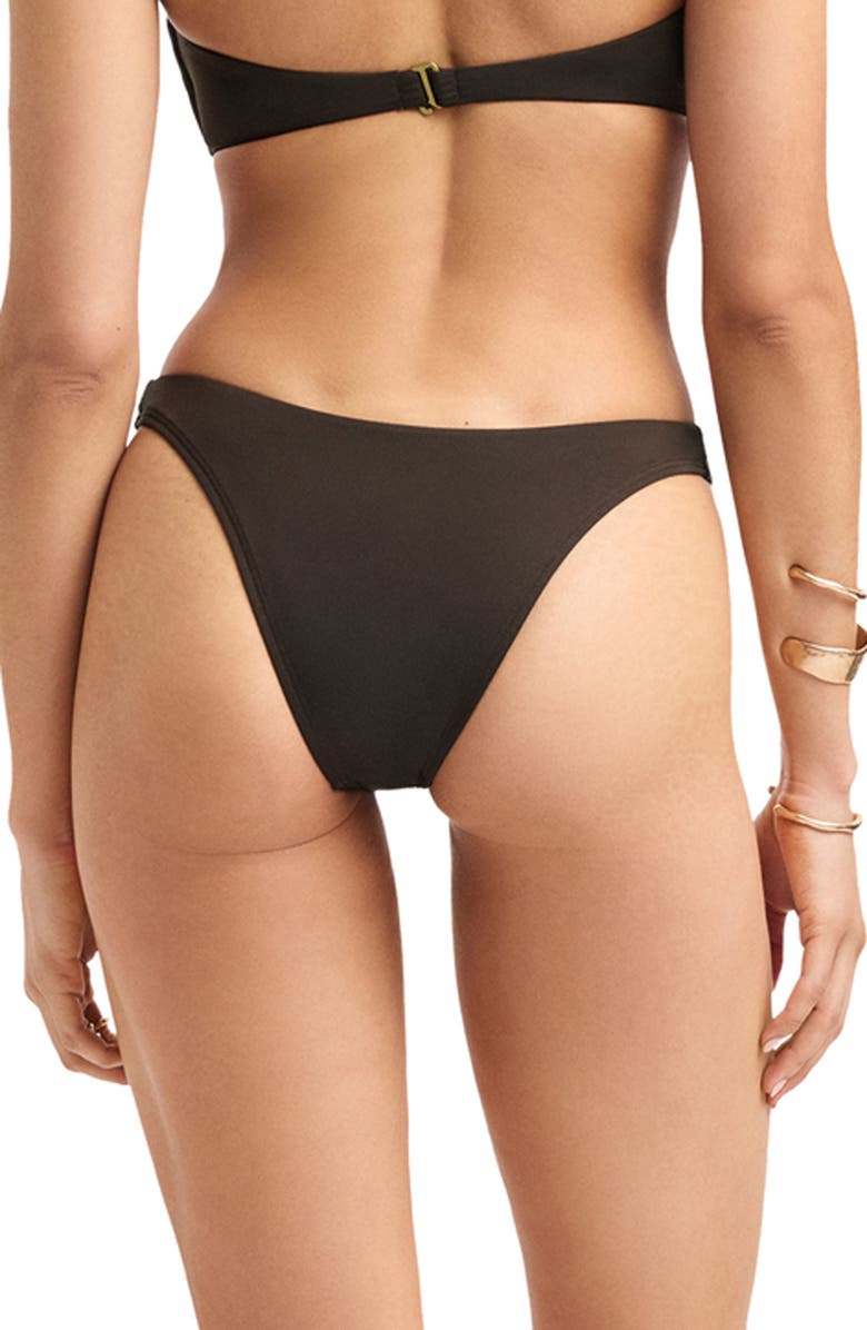 Vitamin A<sup>®</sup> California High Leg Bikini Bottoms, Alternate, color, Deep Earth