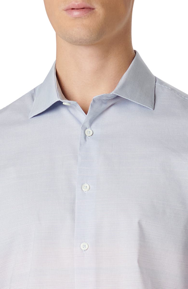 Bugatchi Axel Shaped Fit Woven Button-Up Shirt, Alternate, color, Periwinkle