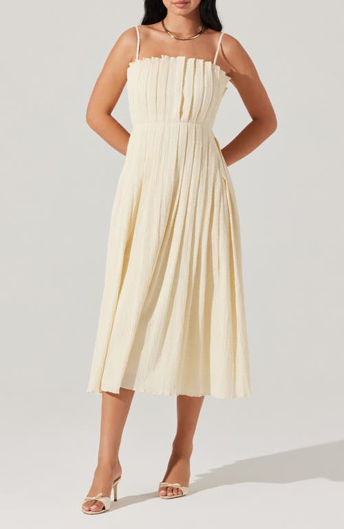 Astr The Label Sunny Pleated Crinkle Dress