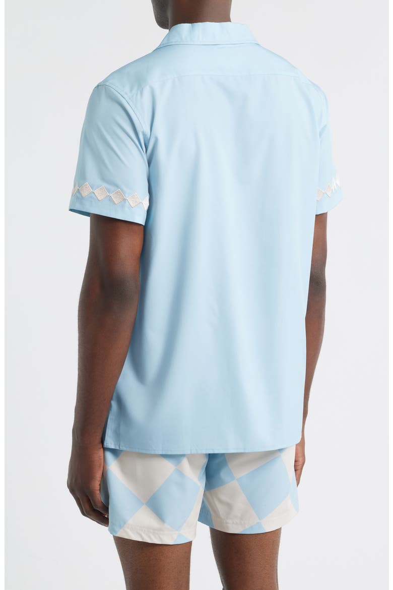 Shoreline UPF 50+ Button-Up Shirt, Alternate, color, BLUE