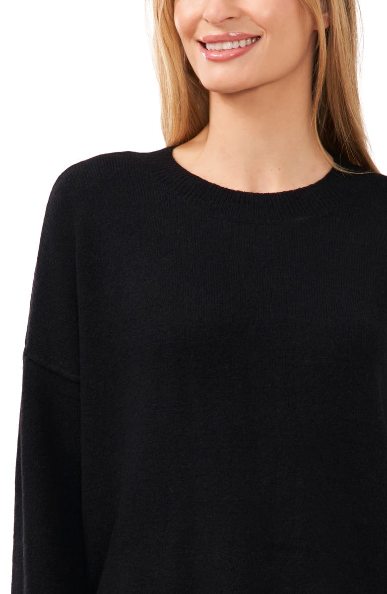 CeCe Heart Elbow Crewneck Sweater, Alternate, color,