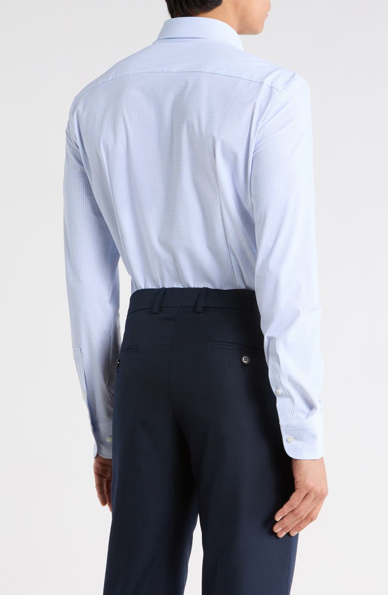 BOSS Hank Kent Slim Fit Performance Stretch Dress Shirt, Alternate, color, Light/ Pastel Blue