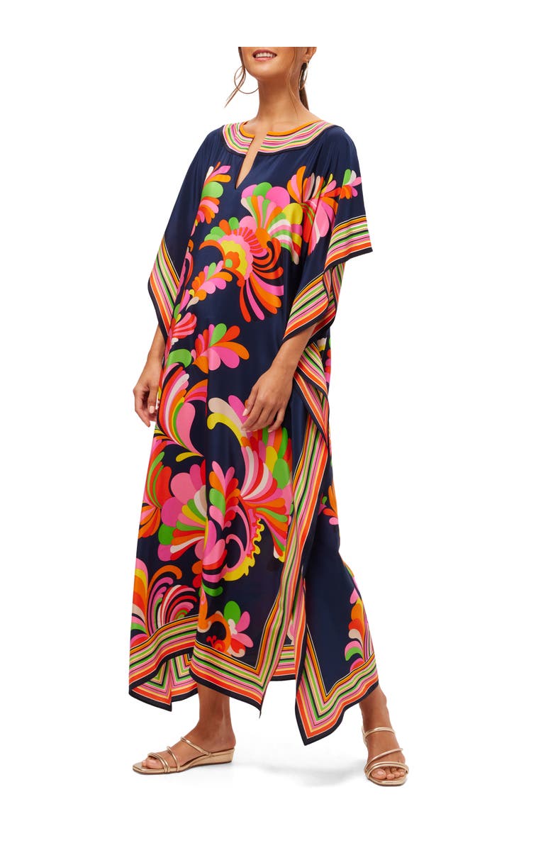 Trina Turk Theodora Maxi Caftan Dress, Alternate, color, Multi