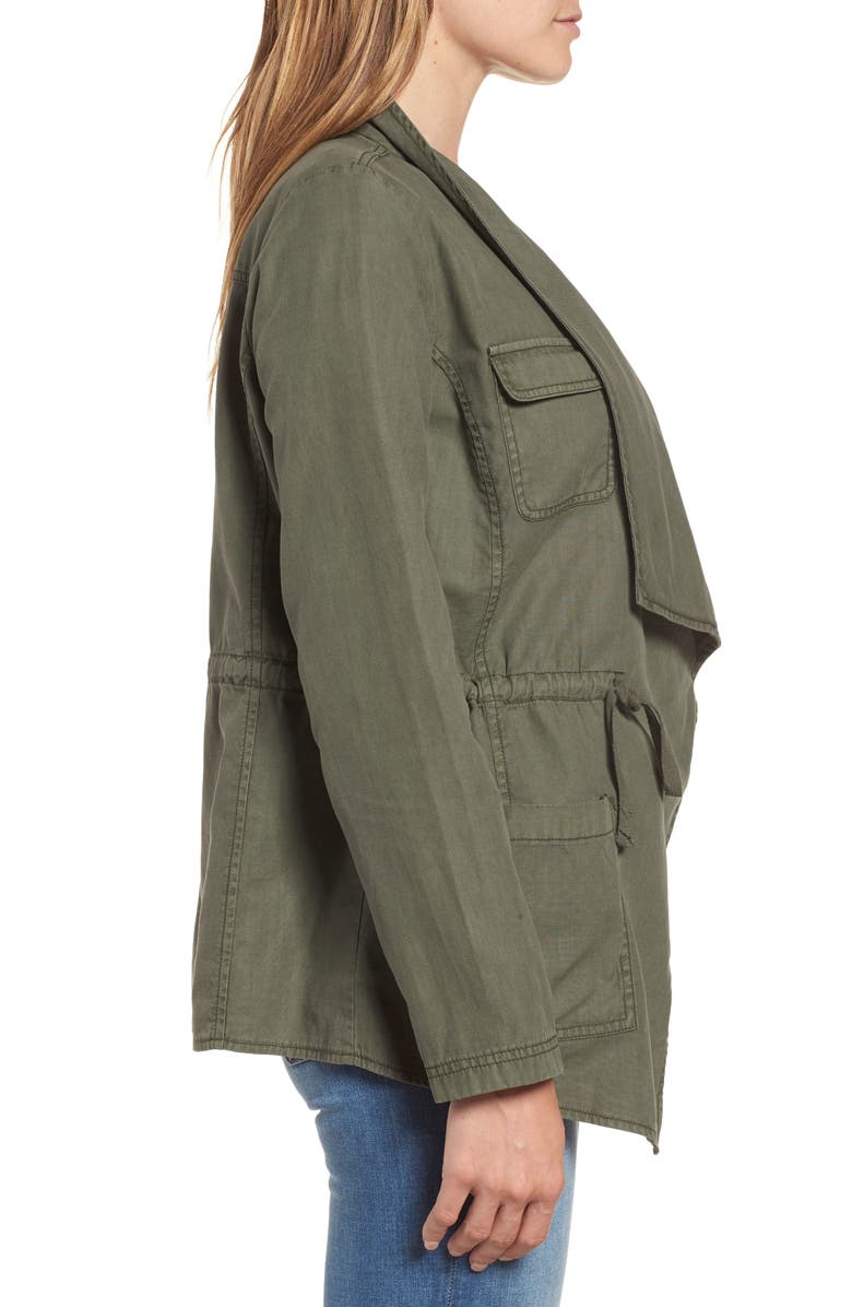 Caslon<sup>®</sup> Draped Utility Jacket, Alternate, color,