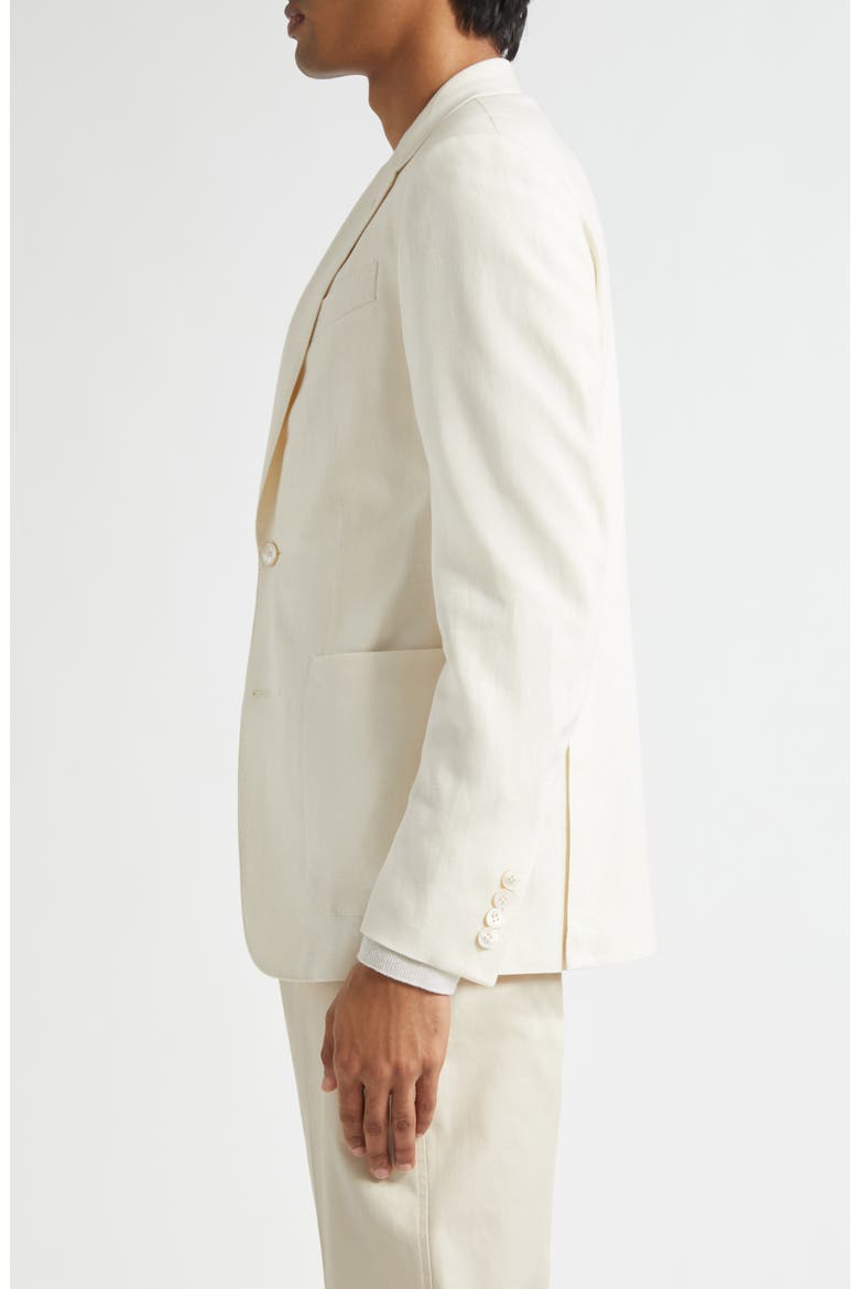 Oasi Linen Sport Coat, Alternate, color, WHITE SOLID