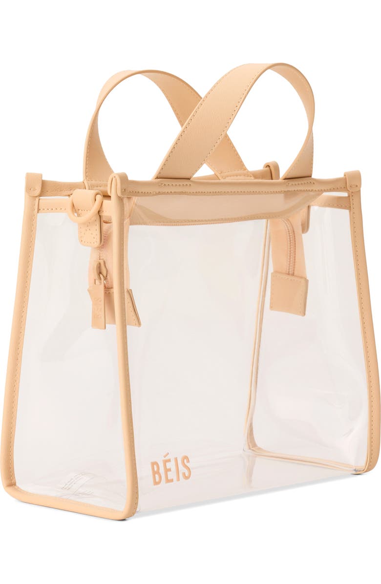 Béis The Clear Stadium Crossbody Bag, Alternate, color, Beige